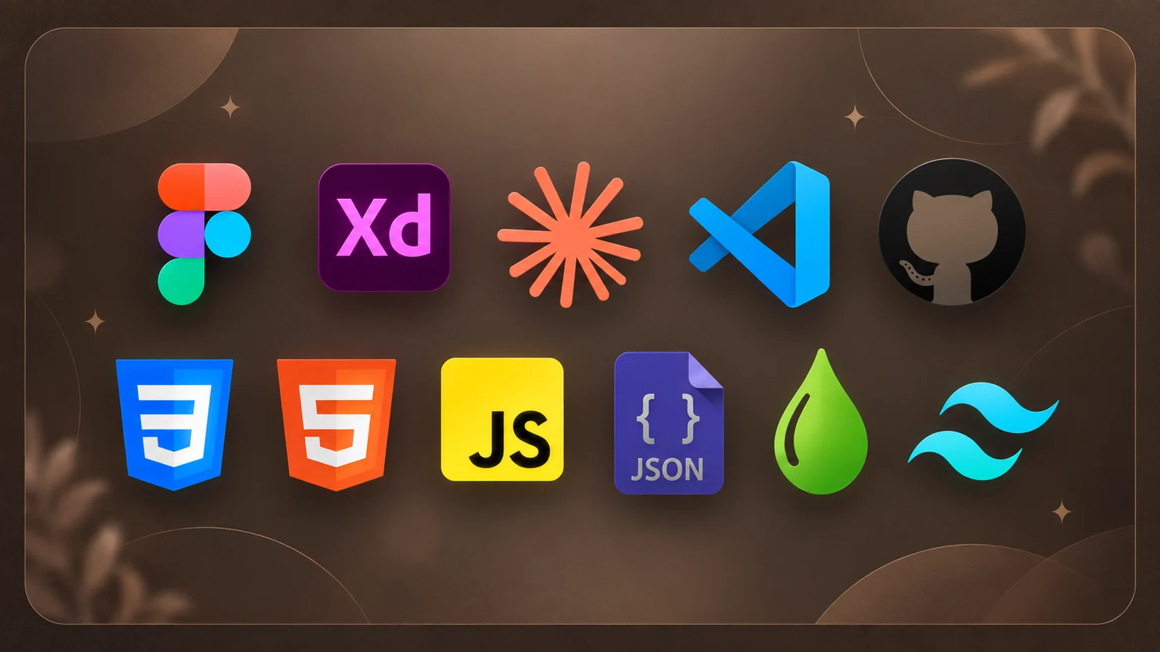 Sabrina's design and front-end toolkit including Figma, Adobe XD, VS Code, GitHub, HTML, CSS and JavaScript